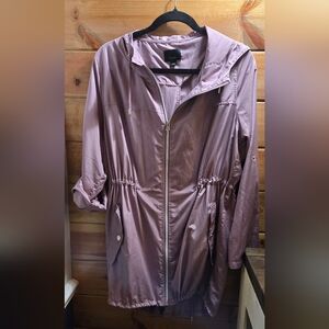 Lumiere Light Mauve Utility Jacket Hooded Cinchable